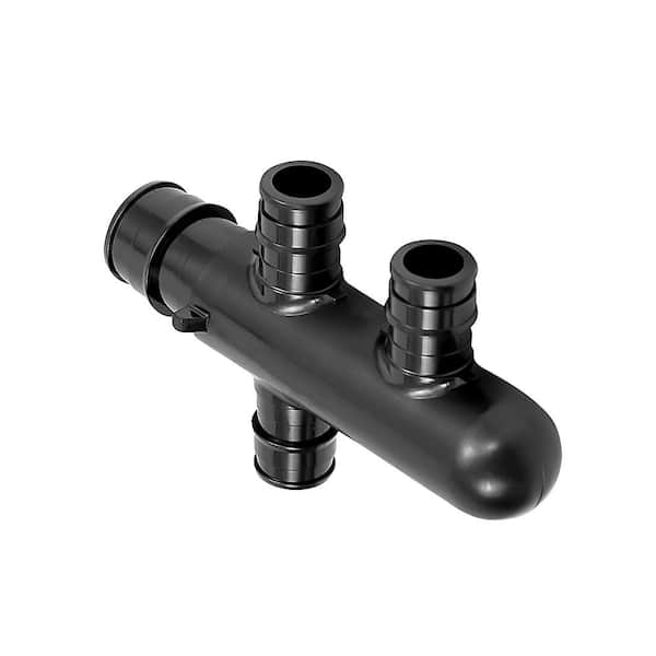 PLUMBFLEX 3 port outlet Pex A PPSU PEX Manifolds & Multiport Tees, 3/4 in. Trunk, 1/2 in. port, (3 PORTS 2+1 Opposing) open ends