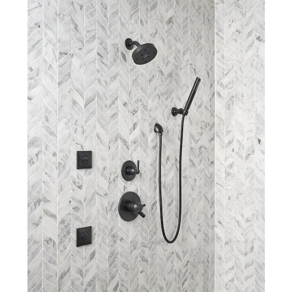 Delta Grail 1-Spray Patterns 1.75 GPM 1.88 in. Wall Mount Handheld