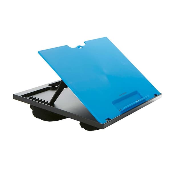 Lavish Home Foam Cushion Laptop Lap Desk with LED Gooseneck Light in Blue