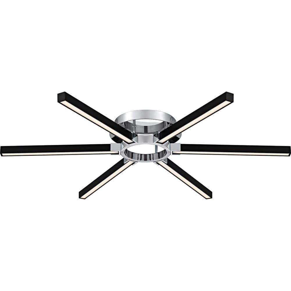 Zealand 36 in. Polished Chrome LED Semi-Flush Mount price history on PriceWatchPro