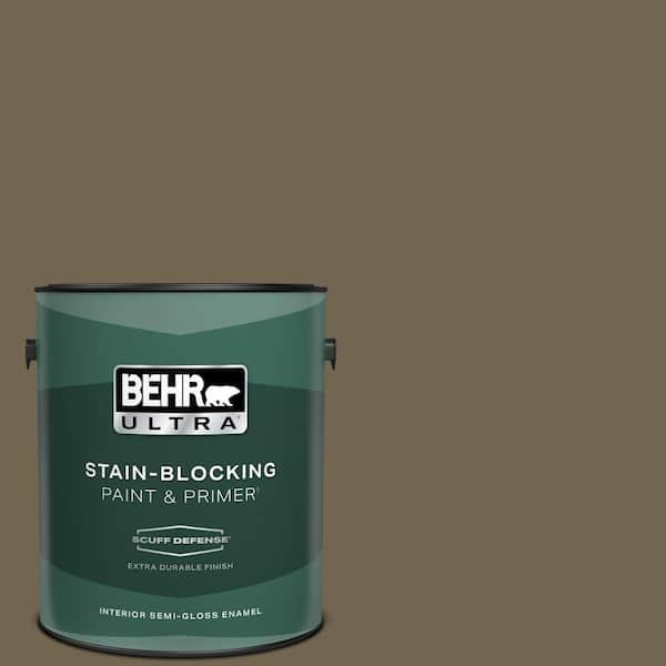 BEHR ULTRA 1 gal. #N330-7 Adventurer Extra Durable Semi-Gloss Enamel Interior Paint & Primer