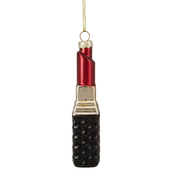 Northlight 4.5 in. Red Lipstick Glass Christmas Ornament