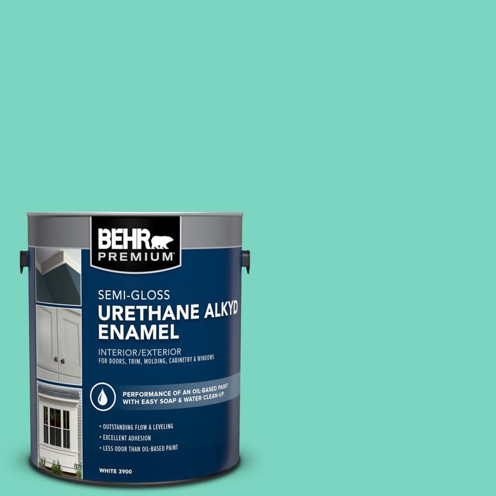 1 gal. #P430-3 Green Parakeet Urethane Alkyd Semi-Gloss Enamel Interior/Exterior Paint price history on PriceWatchPro