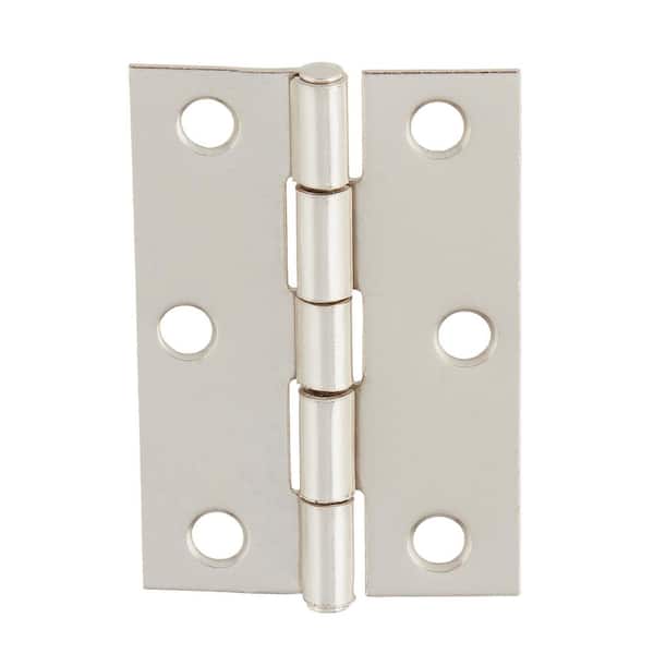 Everbilt 2-1/2 in. Satin Brass Non-Mortise Hinges (2-Pack) 29067 - The Home  Depot