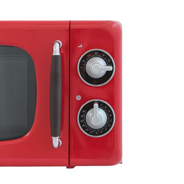 0.7 Cu. Ft. Retro Compact Microwave - Red