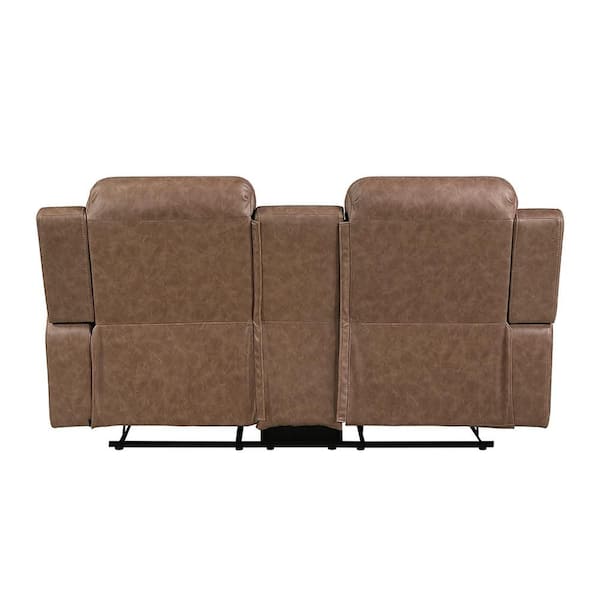 Lazzara Thorne 74 in W Microfiber Fabric 2-Seater Manual Double