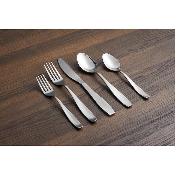 100 Pieces Silverware Set Stainless Steel Flatware Set for 20 Silver  Flatware Sets Include Fork Knife Spoon Set, Mirror Finished, Dishwasher Safe