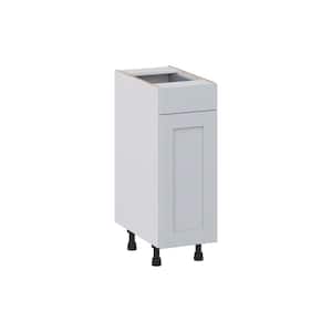 Cumberland Light Gray Shaker Assembled 12 in. W x 34.5 in. H x 21 in.D Vanity 1 Drawer Base Kitchen Cabinet