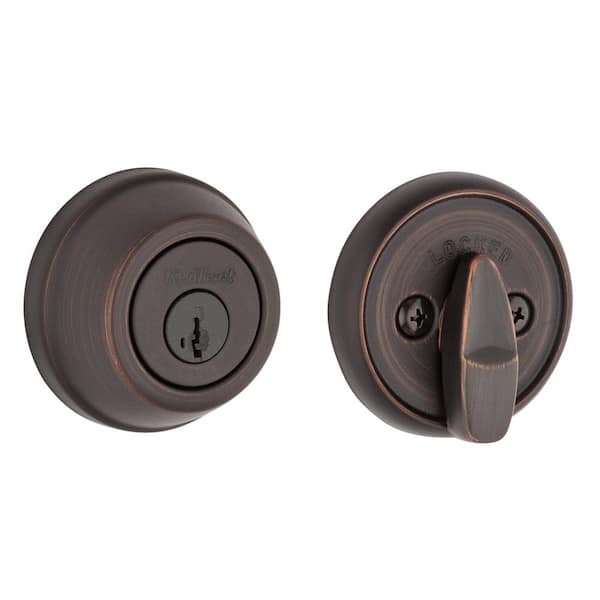 Kwikset 780 Series Venetian Bronze Single Cylinder Deadbolt Featuring SmartKey Security and Microban Technology