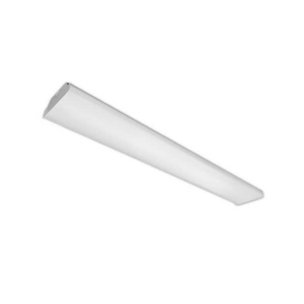 WPP Series 4 ft .6383-Lumen Selectable Integrated LED White Wraparound Light with Prismatic Lens