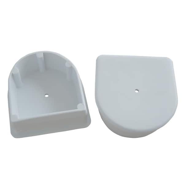 Dock Edge White Large End Plug (2-Piece/Pack)