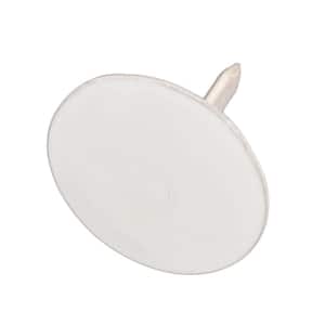 Steel White Flat-Head Thumb Tacks (200-Pack)