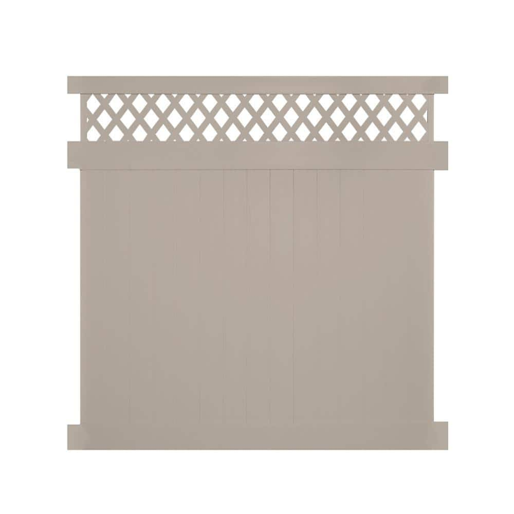 Reviews For Weatherables Ashton 7 Ft. H X 6 Ft. W Khaki Vinyl Privacy ...