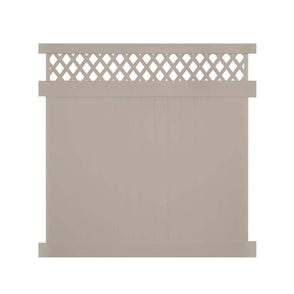Ashton 7 ft. H x 8 ft. W Khaki Vinyl Privacy Fence Panel Kit price history on PriceWatchPro