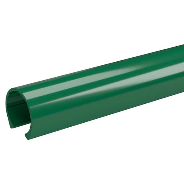 Formufit 1-1/4 in. x 40 in. Green Pipe Clamp Schedule 40 Rigid PVC Material Clip (2-Pack)