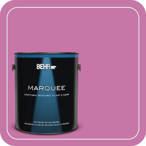 BEHR MARQUEE 1 gal. #680B-5 Strawberry Freeze Satin Enamel Exterior Paint & Primer