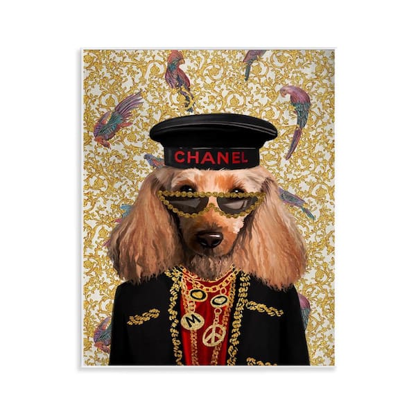 Stupell Industries Fashion Brand Dog by Svetlana Aleynikova Unframed Animal Graphic Art Print 14 in. x 11 in.