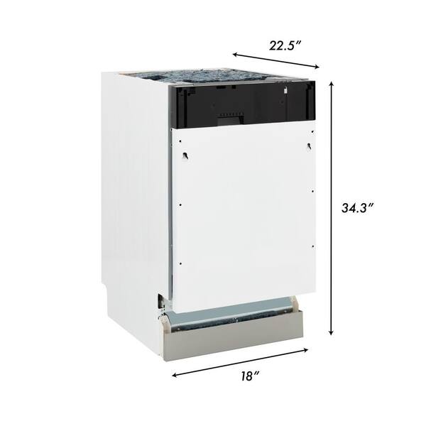 kid45s17 slimline integrated dishwasher