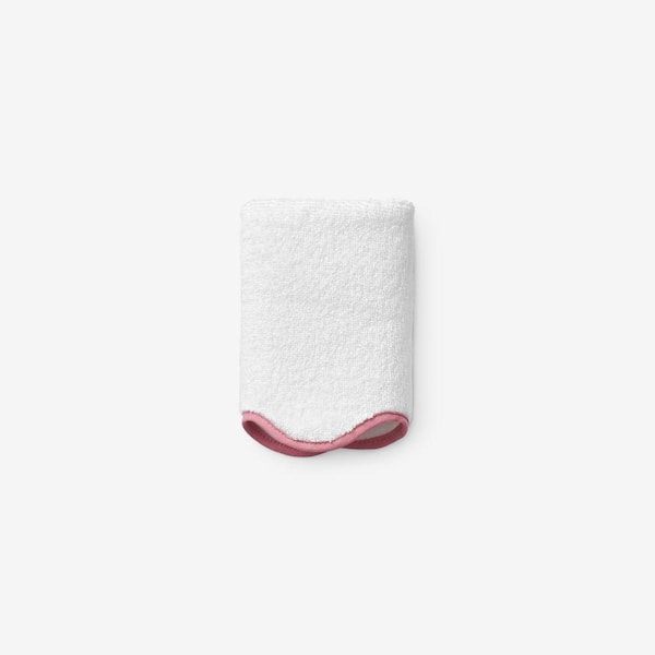 Company Cotton Scallop Pink Cotton Wash Cloth
