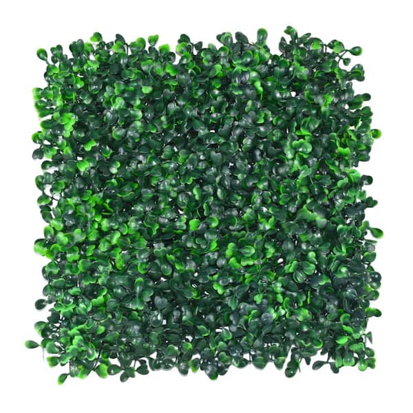 Unbranded 36pcs 10 in. H x 10 in. W Green Artificial Hedge Panel Faux Boxwood Panels Privacy Hedge Grass Wall Panels