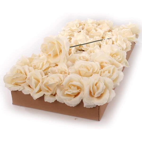 Box of 50: Artificial Rose Flower Picks, 8 Long
