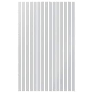 Adjustable Slat Wall 1/8 in. T x 3 ft. W x 8 ft. L White Acrylic Decorative Wall Paneling (15-Pack)