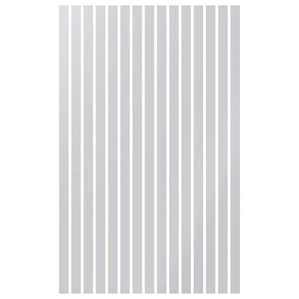 Ekena Millwork Adjustable Slat Wall 1/8 in. T x 3 ft. W x 8 ft. L White Acrylic Decorative Wall Paneling (15-Pack)