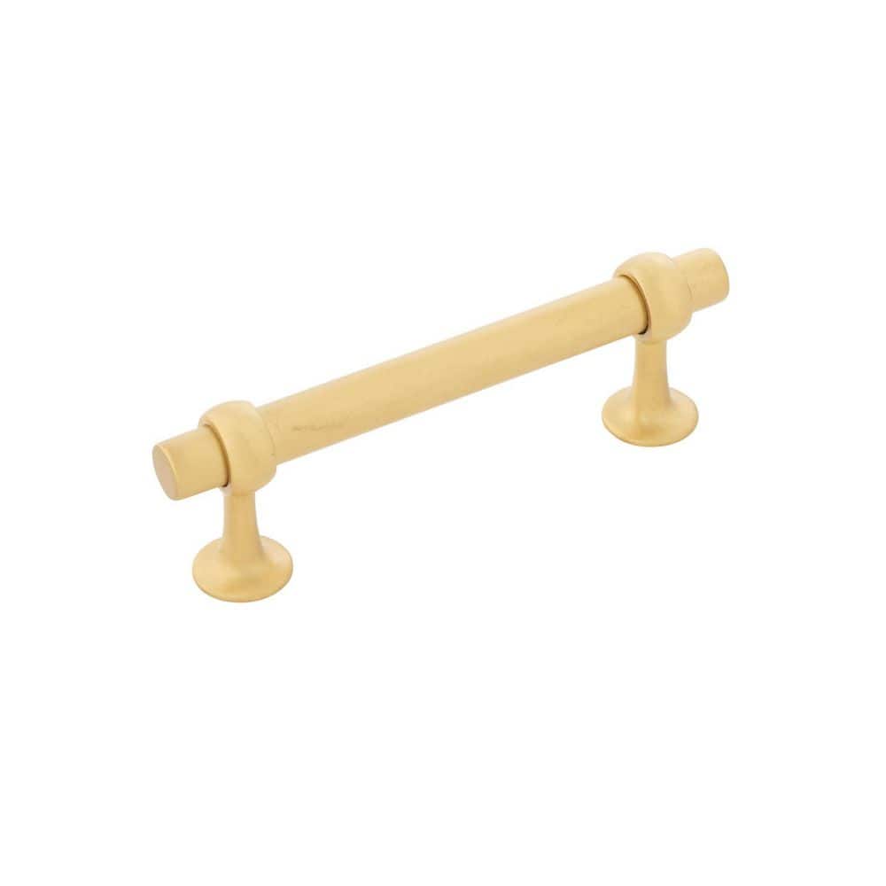 Ostia Collection Pull 3-3/4 Inch (96mm) Center to Center Brushed Golden Brass Finish price history on PriceWatchPro