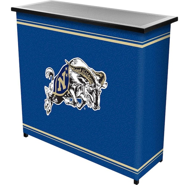 Trademark United States Naval Academy 2-Shelf Black Bar with Case