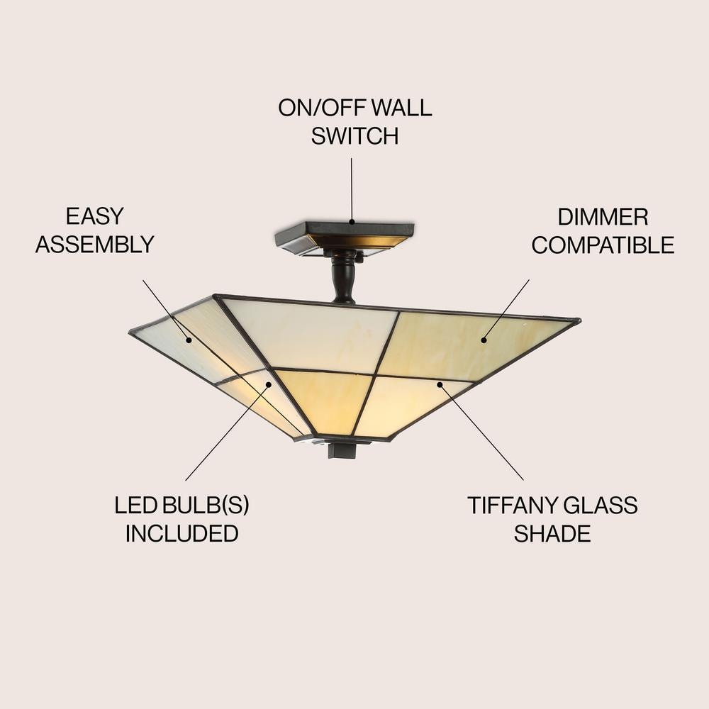 Elegant Cream Glass Drum LED Ceiling Flush Mount with Crystal Embellishment