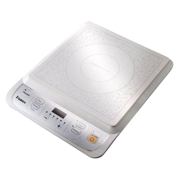 Hannex 12 in. 1500 Watt Induction Cooktop in White with 1 Element-DISCONTINUED