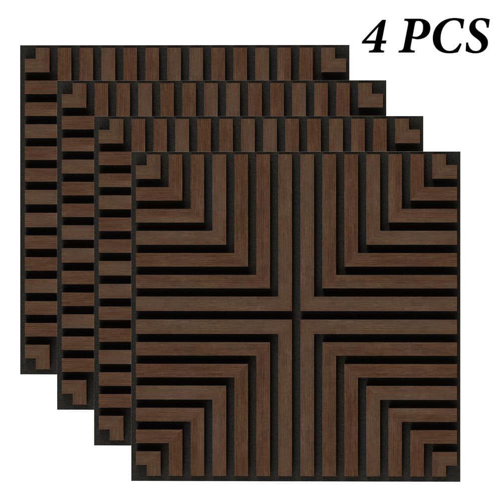 ASOLO/Parete　Nord　GV/新品未使用品/27㎝JP Mlfortlife Walnut 0.7 in. x 1.97 ft. x 1.97 ft. Geometric Acoustic
