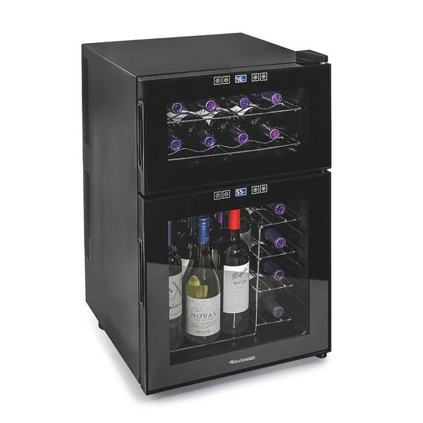 Wine Enthusiast Silent 24-Bottle Dual Zone Wine Cooler