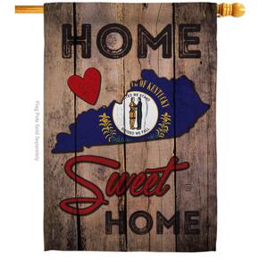 2.5 ft. x 4 ft. Polyester State Kentucky Sweet Home States 2-Sided House Flag Regional Decorative Vertical Flags