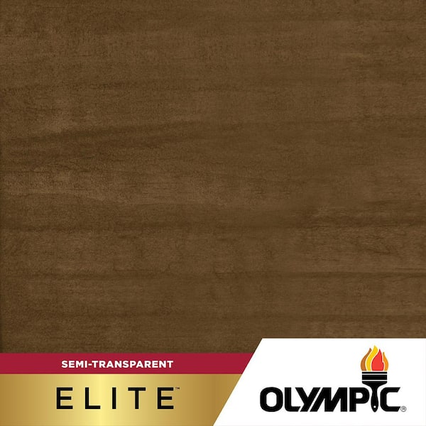 Elite 5 gal. ST-2012 Dark Oak Semi-Transparent Exterior Stain and Sealer in One