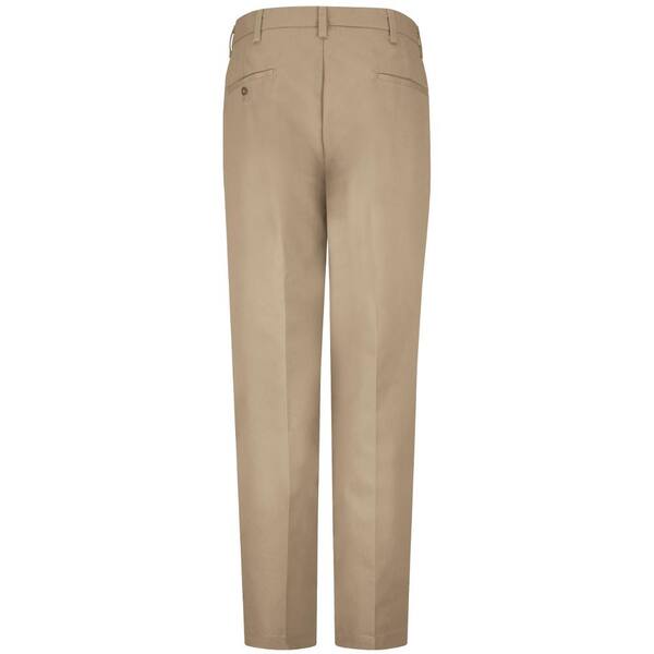 Khaki Pleated Twill Slacks PT38KH 