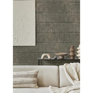Blake Grey Texture Stripe Textured Non-Pasted Non-Woven Wallpaper Sample