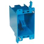 1-Gang 20 cu. in. Blue PVC Old Work Electrical Switch and Outlet Box