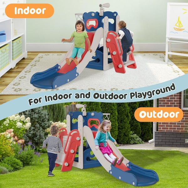 SEEUTEK Asem 6 ft. Blue Red 6-In-1 Toddler Slide Kids Indoor Slide for Toddlers 1 to 3, Kids Toddler Slide Playset BZ-1778 - The Home Depot SEEUTEK Asem 6 ft. Blue Red 6-In-1 Toddler Slide Kids Indoor Slide for Toddlers 1 to 3, Kids Toddler Slide Playset BZ-1778 - The Home Depot
