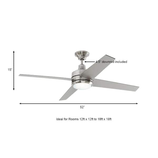 LED Indoor Brushed Nickel Ceiling Fan REPLACEMENT PARTS Mercer 52 in 