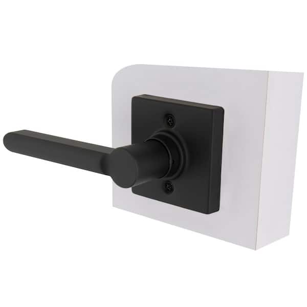Tonebridge Matte Black Dummy Door Lever with Square Rose