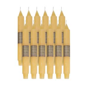 10" Pale Yellow Timber Trunk Taper - Set of 12
