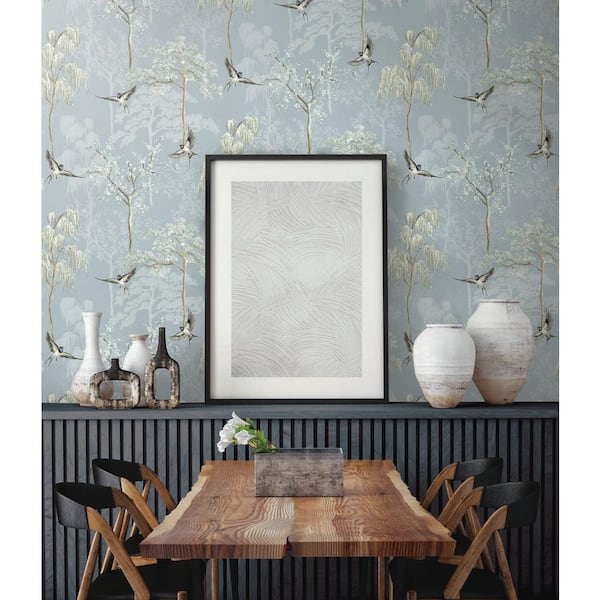Birds Peel and Stick Wallpaper  Removable Self adhesive Traditional