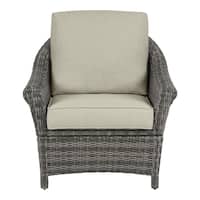 Deals on Hampton Bay Chasewood Outdoor Patio Lounge Chair w/Cushions