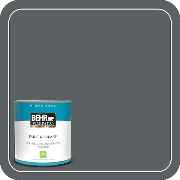BEHR PREMIUM PLUS 1 qt. #720F-6 Paramount Satin Enamel Low Odor Interior Paint & Primer