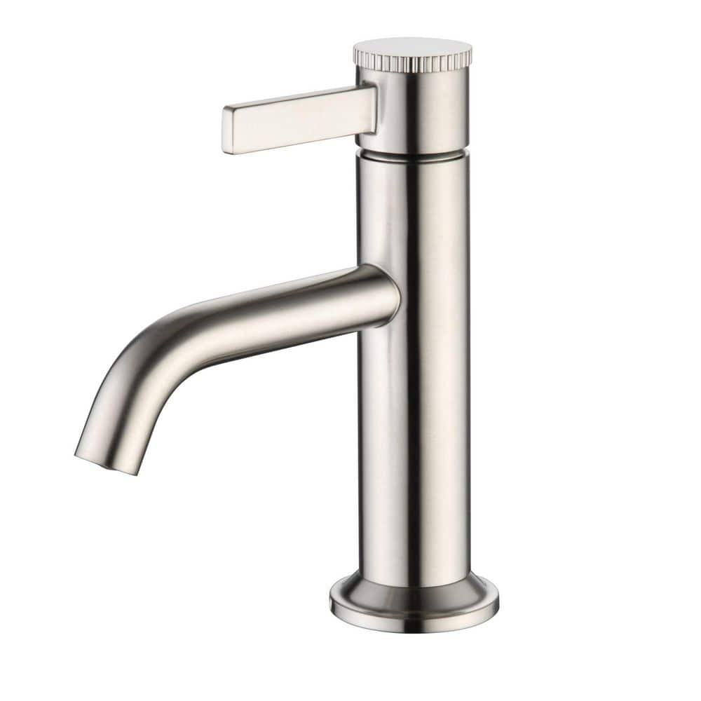 Maesson Single-Handle Deckmount Lavatory Single Hole Bathroom Sink Faucet with Drain Assembly in Brushed Nickel price history on PriceWatchPro