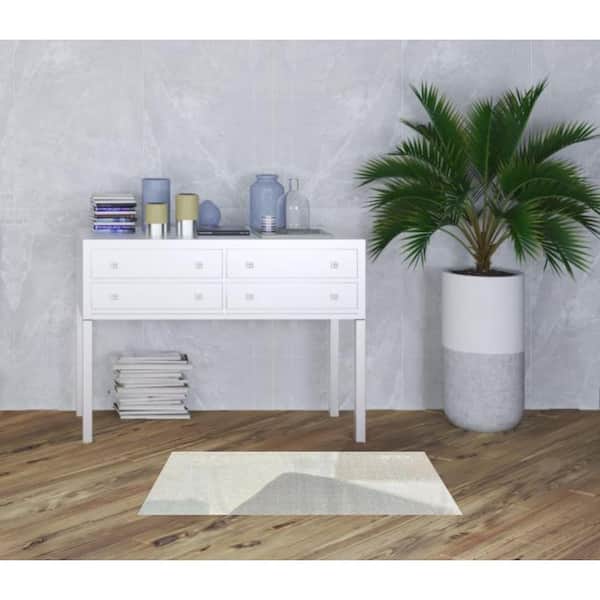 2 ft. x 4 ft.Taupe Abstract Machine Tufted With Uv Protection Area Rug