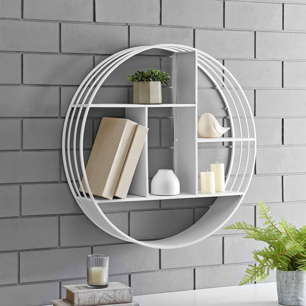 Brody Industrial Circular Decorative Wall Shelf - FirsTime,dyt on sale