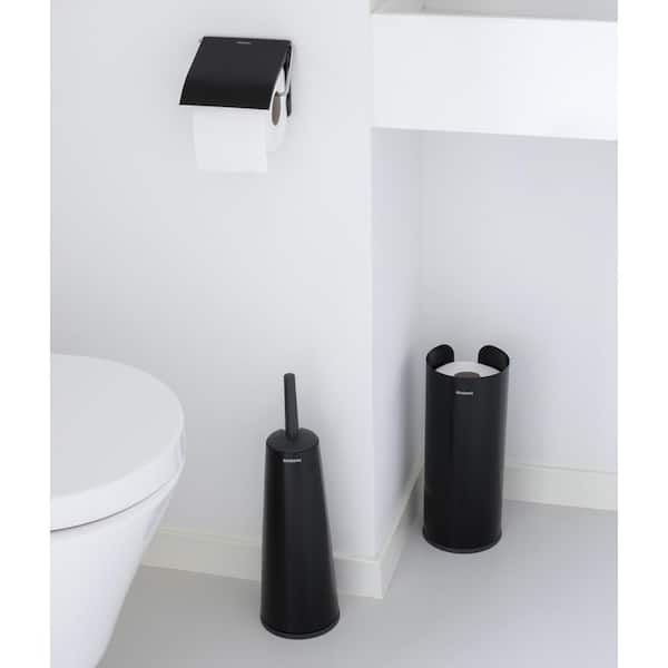 ReNew Wall Mounted Toilet Paper Roll Holder, in Matte Black