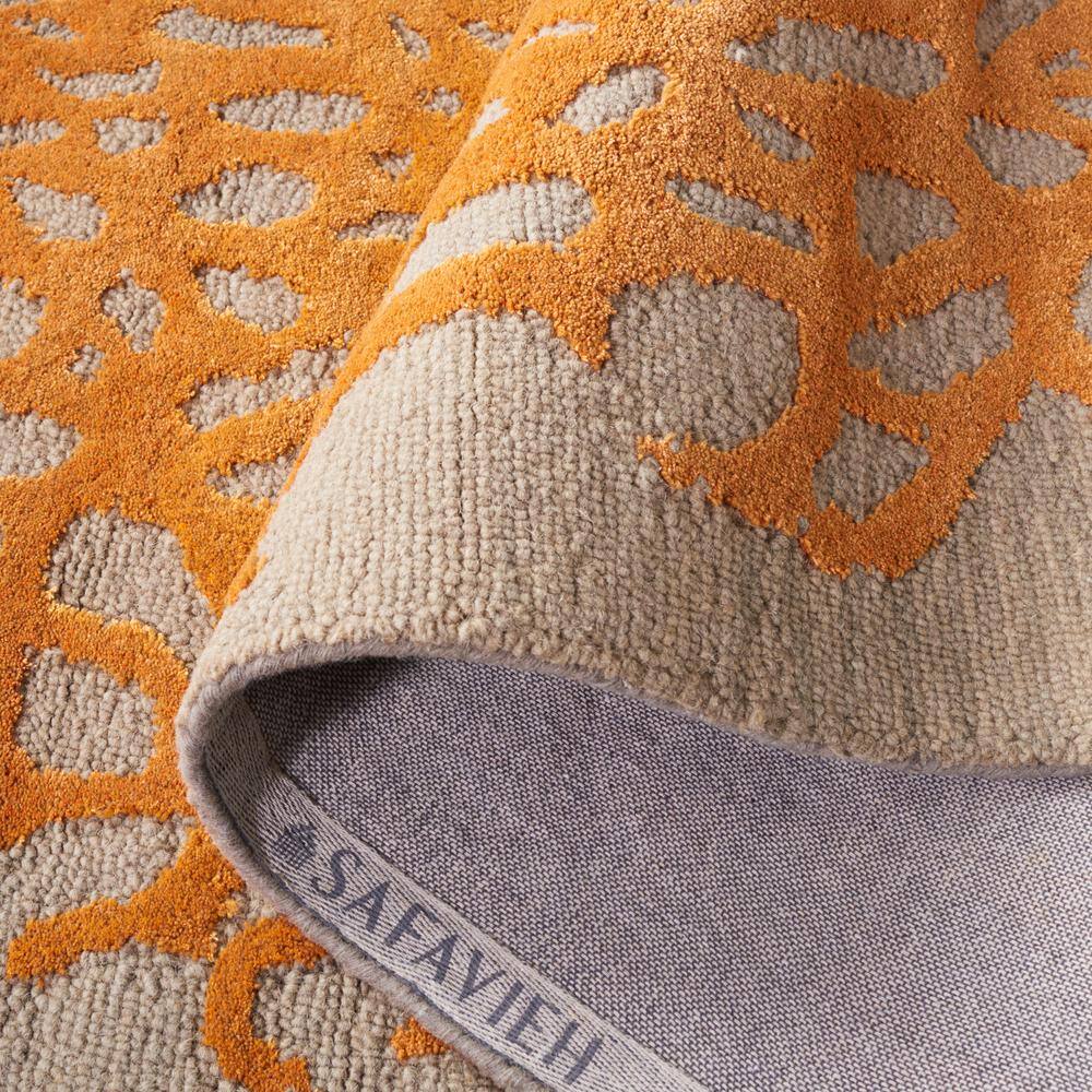Handmade Tufted Gray Wool 6' Round Area Rug